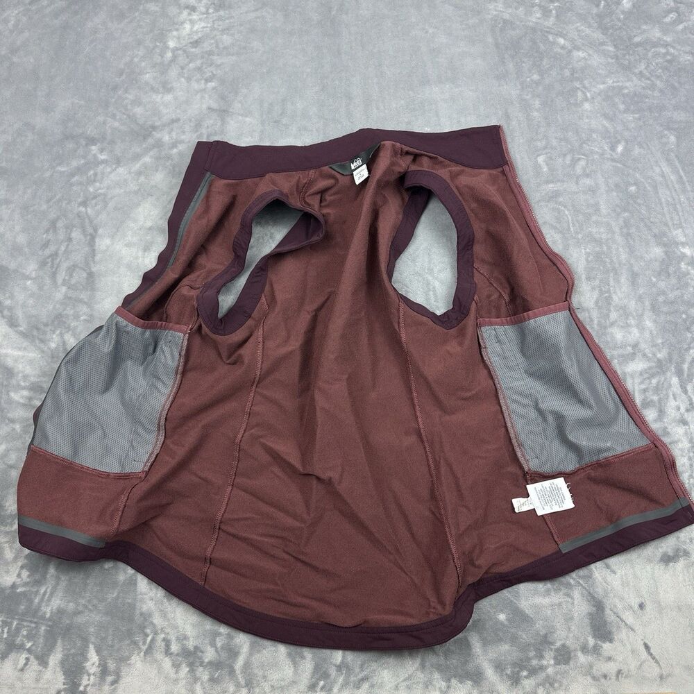 REI Co-op Vest Women's Size S Burgundy Full Zip Softshell Outdoor Hiking - Picture 3 of 10